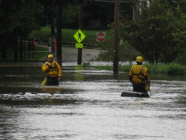 Firefighters on Milton Rd between Playland Parkway and Rye Beach Ave